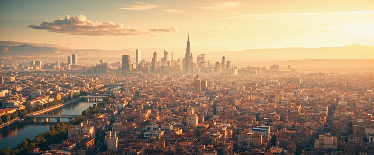 Painterly banner illustration of Provincia de Zaragoza