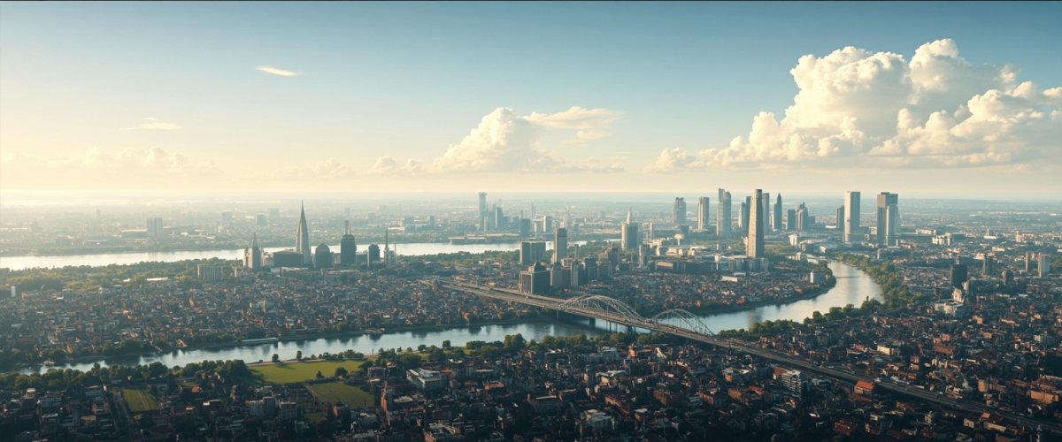 Painterly banner illustration of Provincie Vlaams-Brabant
