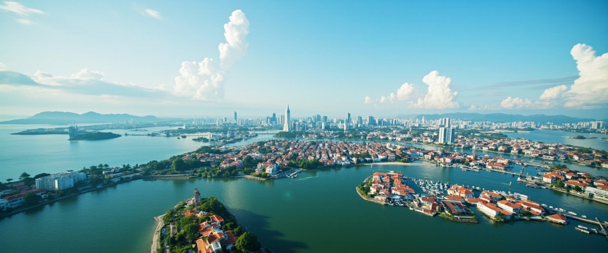 Painterly banner illustration of Pulau Sebang