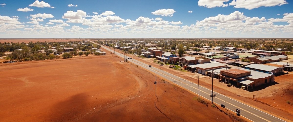 Painterly banner illustration of Quilpie