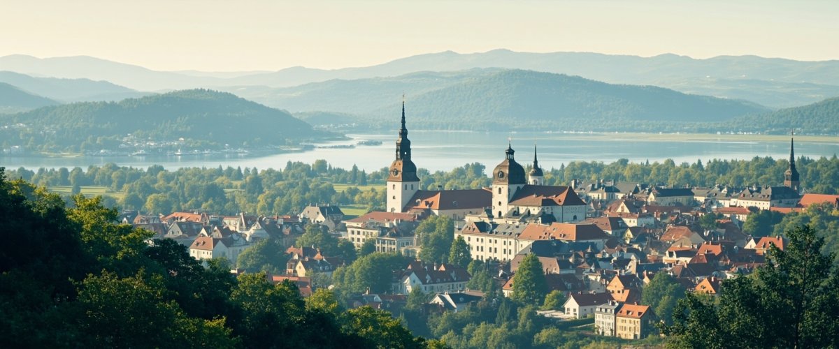 Painterly banner illustration of Ratzersdorf an der Traisen