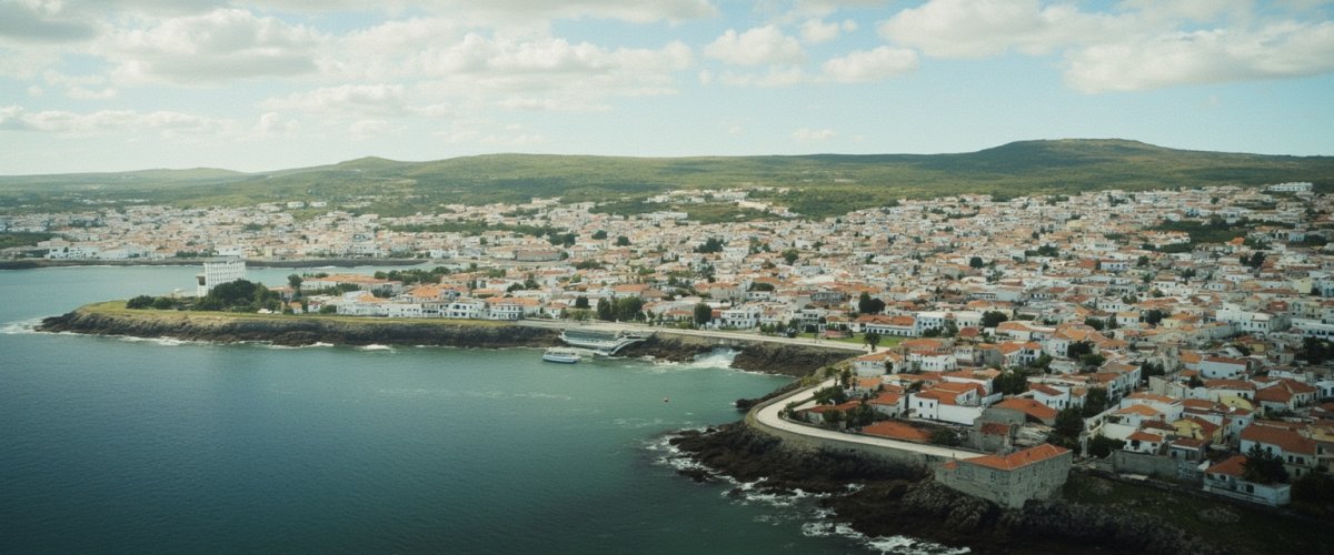 Painterly banner illustration of Ribeira Grande