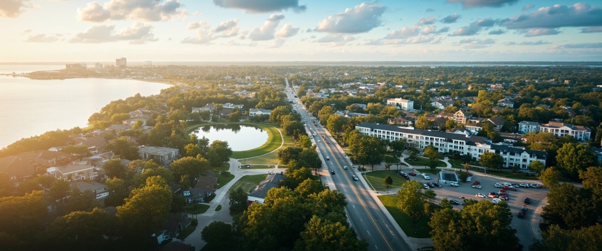 Painterly banner illustration of Ridgeland