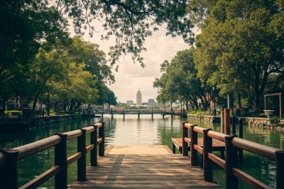 AI-generated travel thumbnail for River Oaks