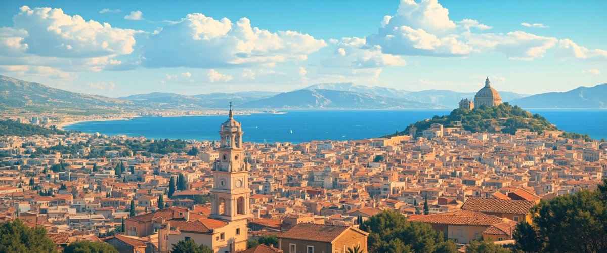 Painterly banner illustration of Rougiers