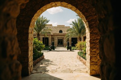 AI-generated travel thumbnail for Rustaq