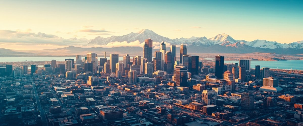 Painterly banner illustration of Salt Lake County