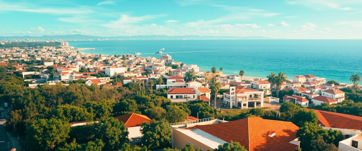 Painterly banner illustration of San Vicente Palapa