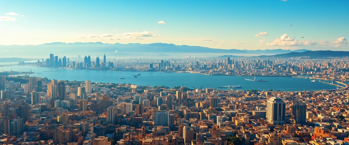 Painterly banner illustration of Santiago