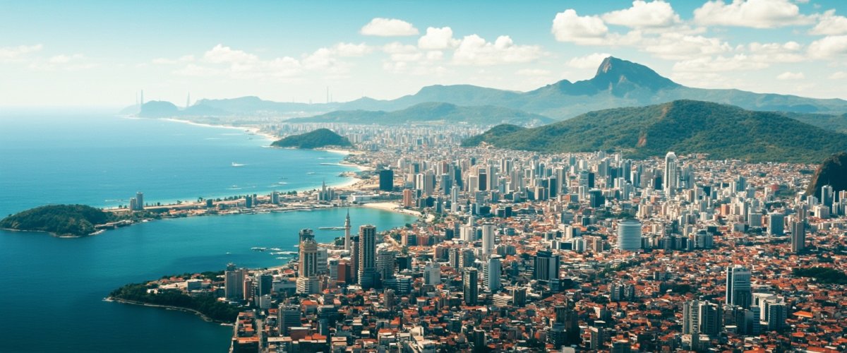 Painterly banner illustration of São José dos Campos