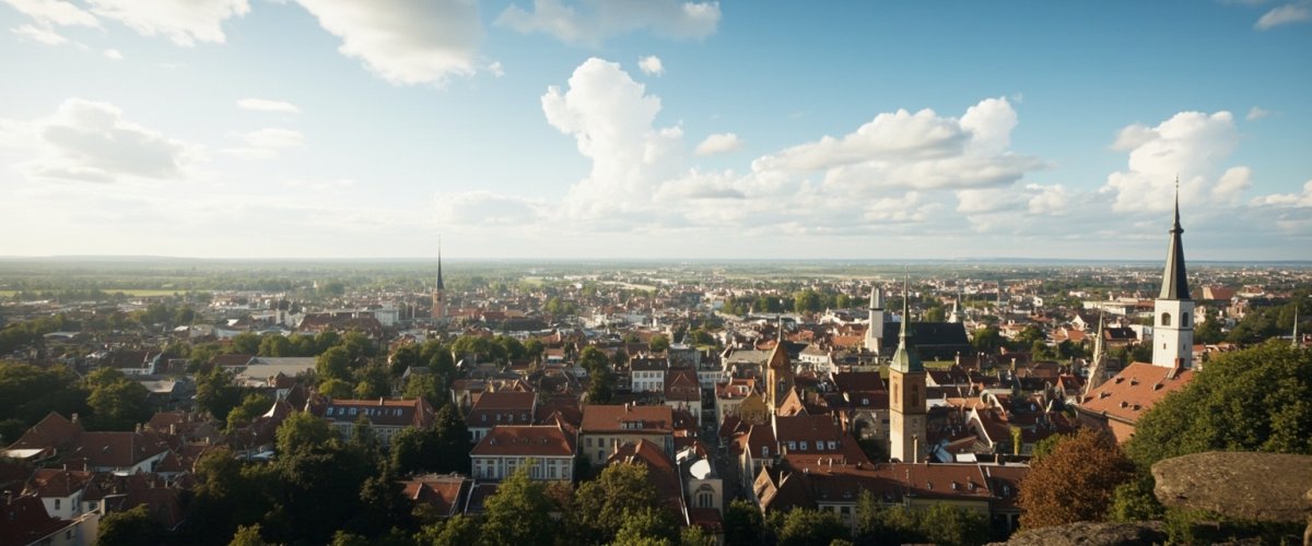 Painterly banner illustration of Schönburg
