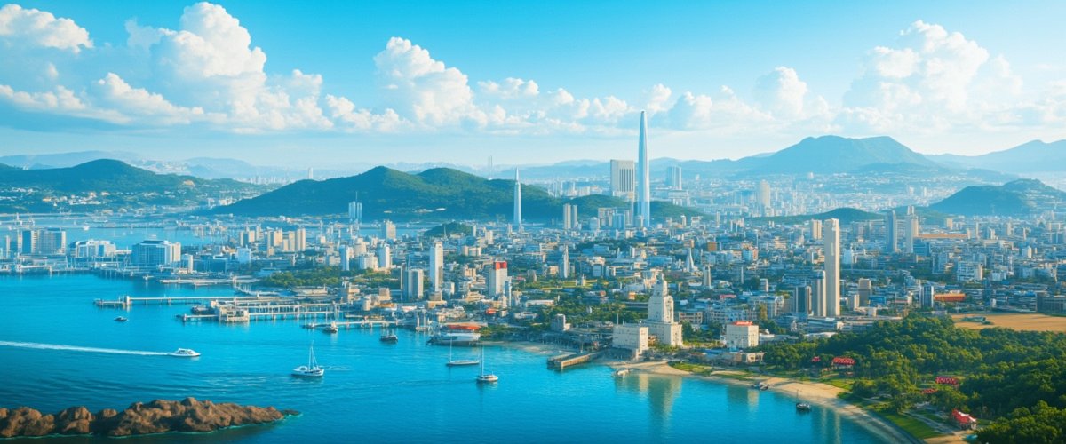 Painterly banner illustration of Sunagawa-shi