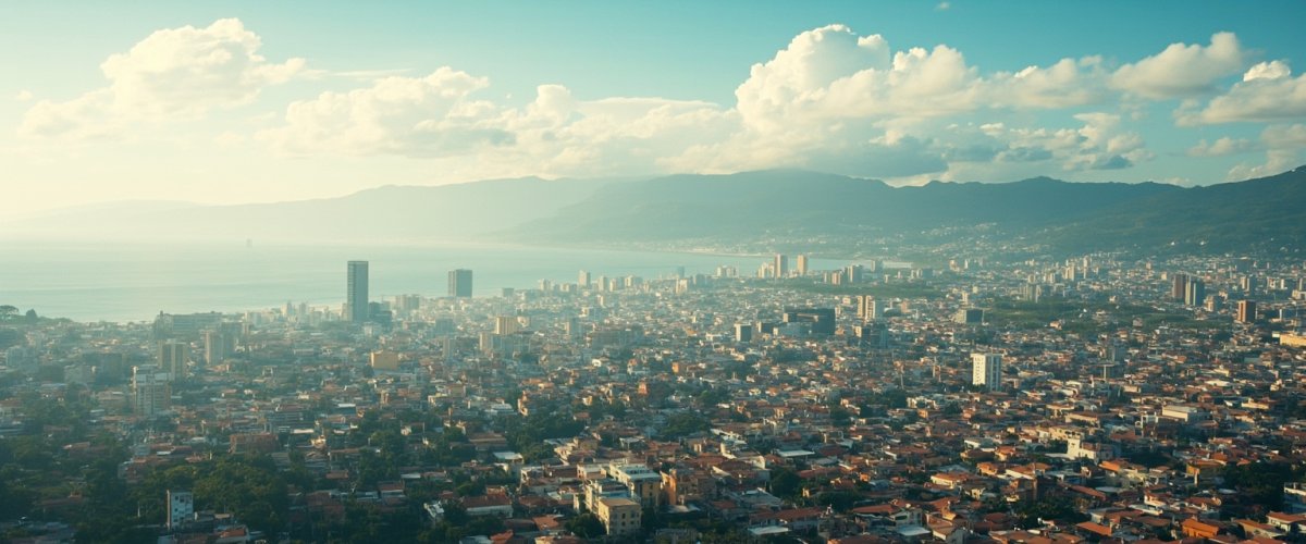 Painterly banner illustration of Tegucigalpa