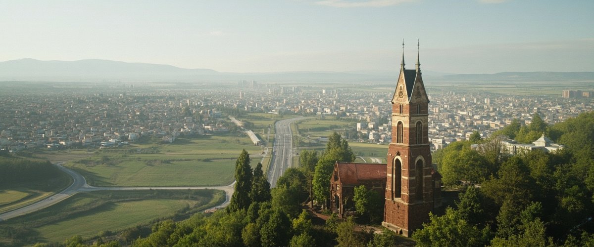 Painterly banner illustration of Țelna
