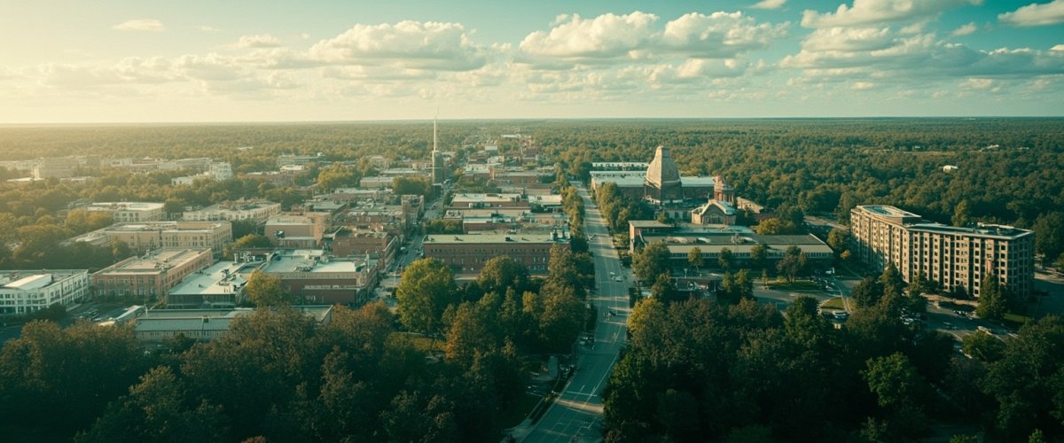 Painterly banner illustration of Uhrichsville