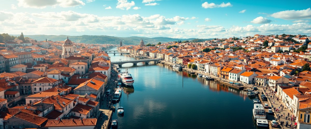 Painterly banner illustration of Valadouro O