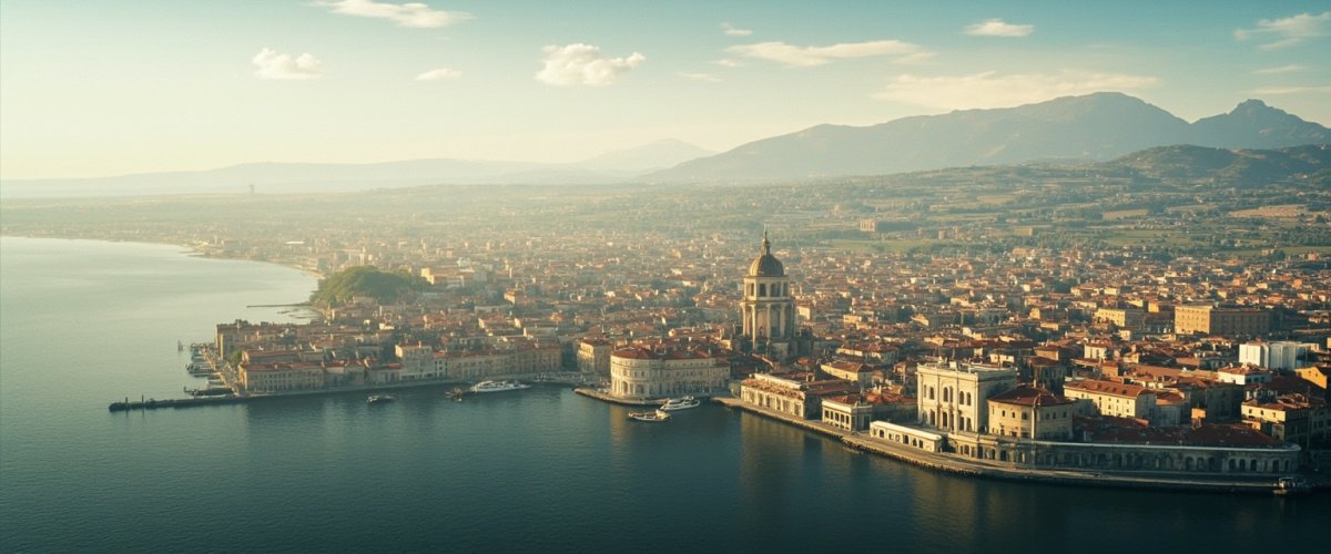 Painterly banner illustration of Valenza
