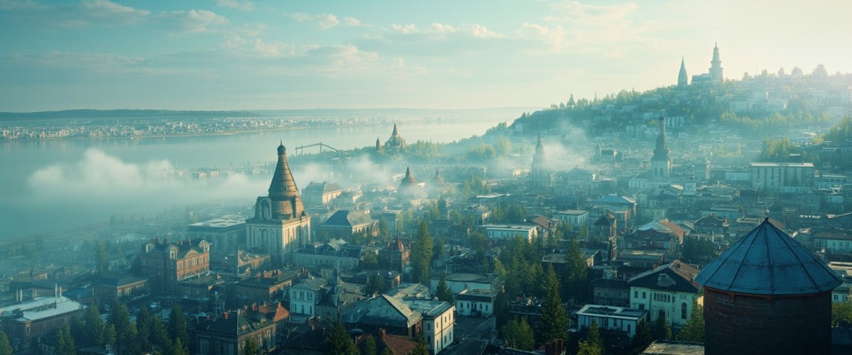 Painterly banner illustration of Zarechnyy