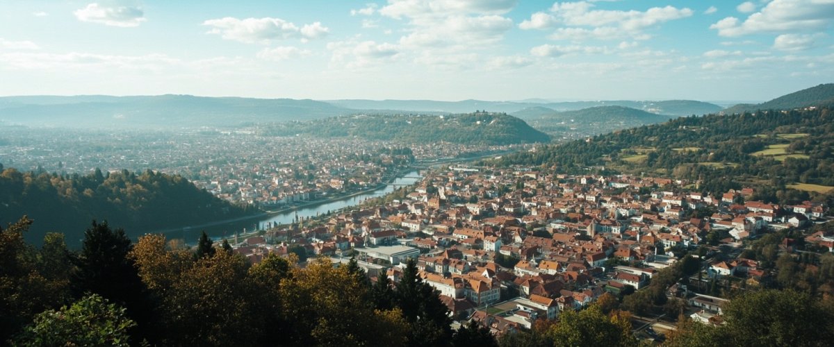 Painterly banner illustration of Zărnești